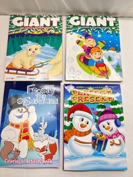 Lot Of 4 Kids Coloring And  Activity Books