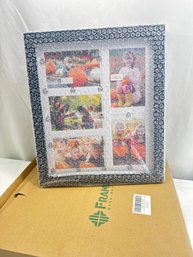 11x14 Picture Frame Collage To Display 5 4x6 Photos, Wood Frame For Wall-Ready To Hang, Black