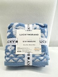 Lucky Brand Set Of 4 Washcloths