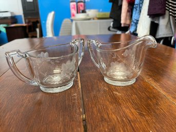 Vintage Sugar And Creamer