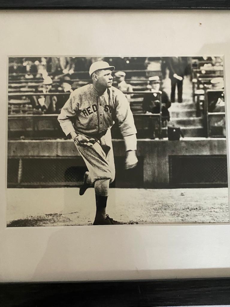 BABE RUTH Photograph And Stamp In The Back #2252 | Auctionninja.com
