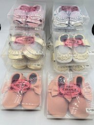 Lot Of 12 Chloe K Of New York Pre Walker Princess  Shoes / Moccasins Assorted Sizes Lot 2