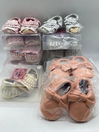 Lot Of 12 Chloe K Of New York Pre Walker Princess  Shoes / Moccasins Assorted Sizes Lot 7