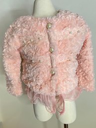 Chloe K Of New York Girl Faux  Fur Jacket Toddler Bolero Coverup