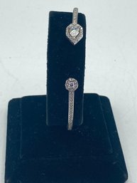 Sterling Silver 925   Bracelet  With Swarovski Crystal Stone   Designed By Yagi