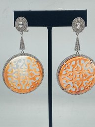Sterling Silver 925 Earring  With  Round Diamond CZ Stone   Designed By Yagi