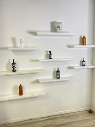 8 Classic  White Wall Shelving