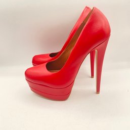 Steve Madden Red Platform Pumps  Womens Size 9, New