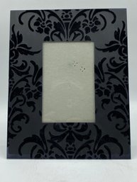 Black Floral Picture Frame  4x6