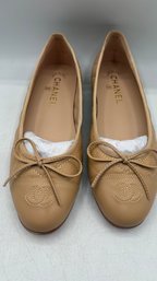 Chanel-Marked Ballet Flats / Pumps  Size 38C  NEW  No Box (Shippable )