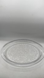 Lalique Crystal Charger Platter Tray Large 15.5 X 2
