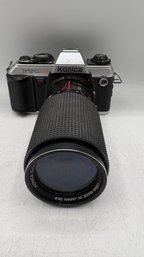 Konica FT-1 35mm SLR Camera With 80200mm Zoom Lens  Serial #381096  Made In Japan  Untested