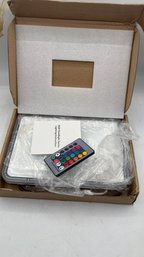 LED RGB Floodlight  Model C8R1  With Remote Control  New In Original Box