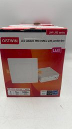 Set Of 4 Ostwin LED Square Mini Junction Box 4'  5000K  New In Original Box