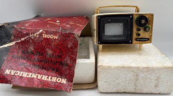 Vintage Miniature Transistor TV Radio  North America Model TV-1  In Original Box