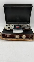 Vintage 1960s Mastercraft Star Fire Portable Reel-to-Reel Tape Recorder  Untested