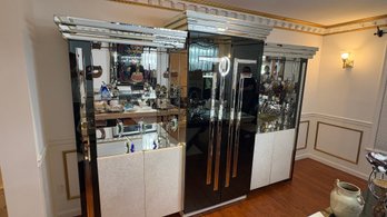 Modern Art Deco Mirrored Display Cabinet / Curio Cabinet