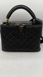 Louis Vuitton Capucines MM Bag  Black Taurillon Leather