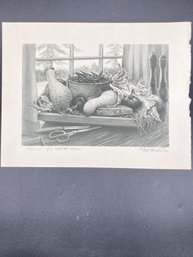Lithograph Vegetable Scene For Raphael Soyer Numbered And Hand Signed