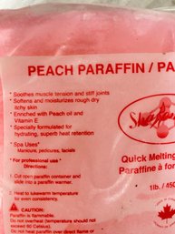 Lot Of 10 Peach Quick Melting Paraffin 1lb