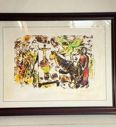 MARK CHAGALL Art Attributed COLOR LITHOGRAPH Signed And Numbered 12/50
