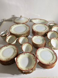 NORITAKE Vornay Red Set For 8