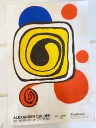 Vintage Alexander Calder Poster Lithograph 1976 Unframed