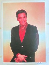 Vintage Elvis Presley Poster Signed Unframed