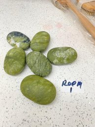 6 Rockcloud Oval Worry Stones, Palm Pocket Energy Stone, Healing Crystal