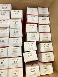 Yellow 25 Pieces Color Argan Oil & Aloetrix Brand Manufacturing Box