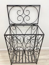 Wrought Iron Laundry Hamper Heavy Duty 2-2