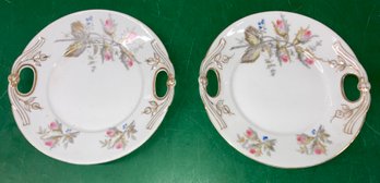 Pair Of Limoge Plates 10 Round