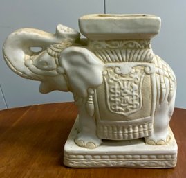 **UPDATED INFORMATION**  Ceramic Elephant Plant Stand 8 X 9 X 4