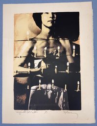 Signed Man And Candles Purication Series II 1/3 AP