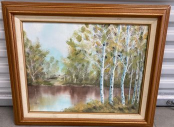 Oil On Canvas Signed Signed Rice 16 X 20