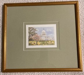 Framed Artist Proof By Edith Ustergleich 5.5 X 6