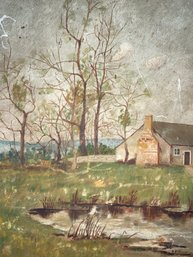 Oil On Board Of Ascutney, VT. 15 X 11