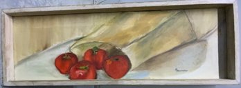 Oil On Canvas Signed By R. Denmers? 8 X 24