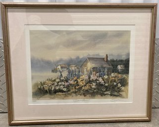 Signed Lithograph 37/500 Coastal Garden By Su Johnson