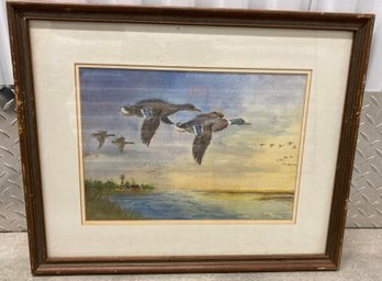 Framed Print Geese 11 X 15