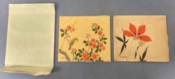 Two Asian Watercolor Paintings 9 X 11