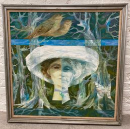 Signed Robert J. Lee Oil On Canvas Painting 31 X 31