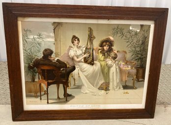 Framed Print Songs Of Love 20 X 27.5
