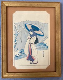 Signed Block Print 8 X5