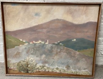 Oil On Canvas Signed P. G.  72  22 X 28