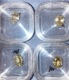 Lot Of Four Lemon Quartz Gemstones