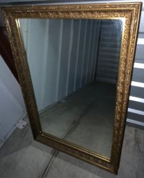 Large Gold Gilt Mirror 44.5 X 31