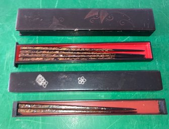 Assortment Of Chopsticks With Boxes