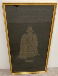 Rare Framed Etching Type Queen Elizabeth I 23 X 13