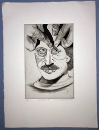 Print Signed By O. J. Gillespie 2/8 Portrait II 77 15 X 11